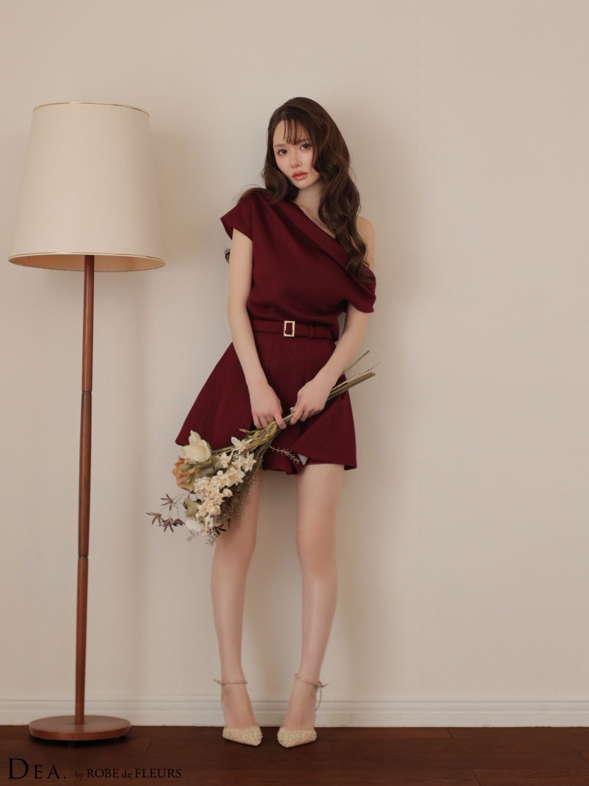レッド [DE4606-IV-2511] 【DEA. by ROBE de FLEURS/ディアバイローブ 