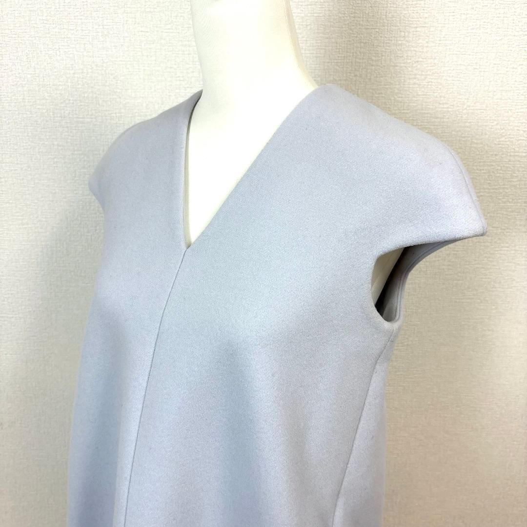 yoko chan ヨーコチャン ワンピース ノースリーブ Vネック ウール acil_597837