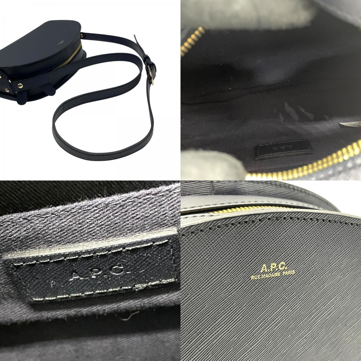未使用級 アーペーセー A.P.C デミルーン Demi-Lune ショルダーバッグ 
