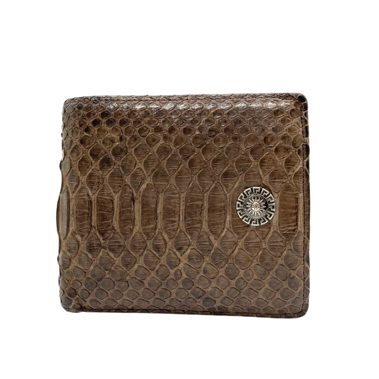 GIANNI VERSACE ジャンニヴェルサーチ ヴェルサーチ 二つ折り財布 ジャンニ □新品□未使用□ ウォレット ブラック メデューサ レザー - エナメル 二つ折り がま口 VERSACEヴィンテージ