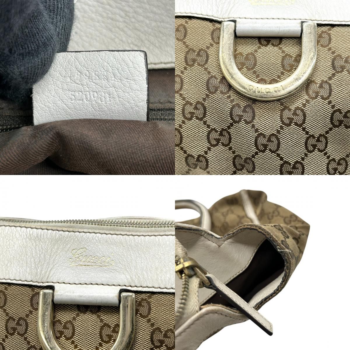 グッチ GUCCI アビー トートバッグ ハンドバッグ GGキャンバス 130739