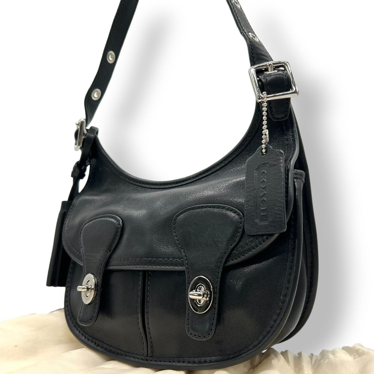 極美品　COACH コーチ　ショルダーバッグ リネン　7469　レガジー y2k 極美品COACH コーチショルダーバッグ リネン7469レガジー 【公式通販】