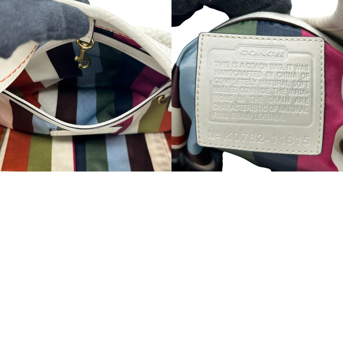美品 コーチ COACH エルゴ 11615 トートバッグ ショルダーバッグ 