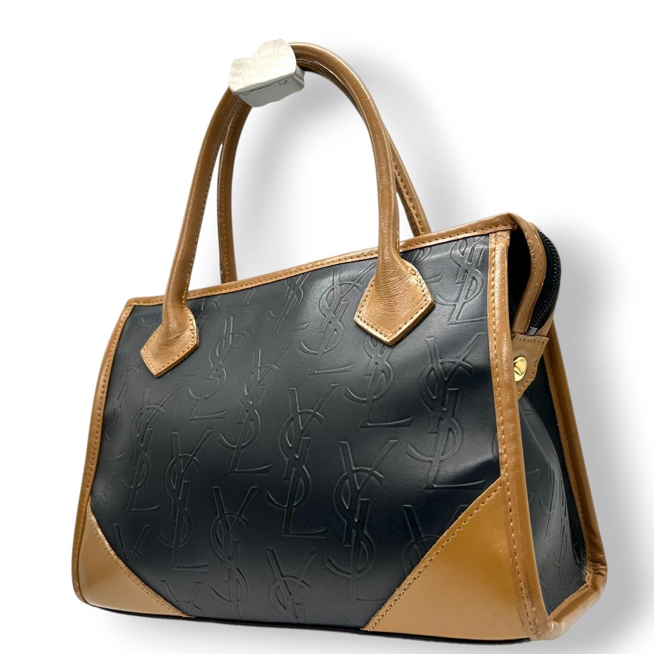 美品 イヴサンローラン Yves Saint Laurent ハンドバッグ ミニボストン 