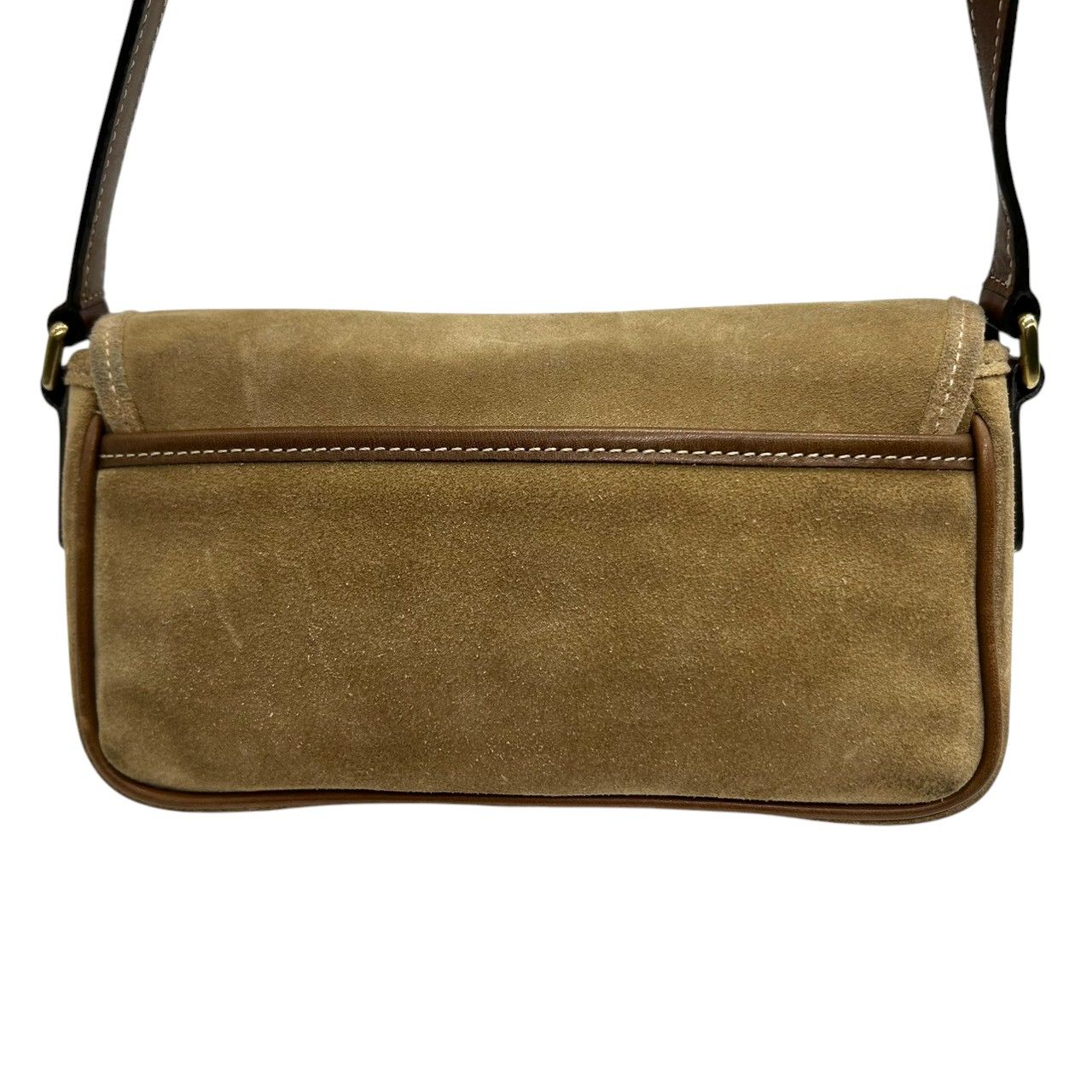 美品 コーチ COACH 9358 スウェード レザー ショルダーバッグ