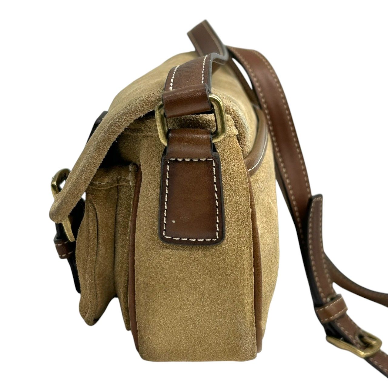 美品 コーチ COACH 9358 スウェード レザー ショルダーバッグ