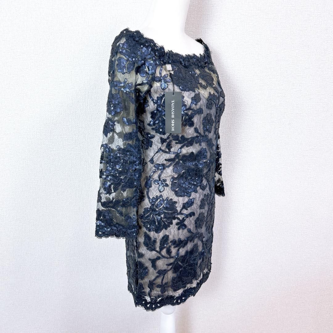 【新品タグ付き✨】TADASHI SHOJI スパンコール ドレス ワンピース ☆タグ付☆ Tadashi Shoji ドレスワンピース レース スパンコール