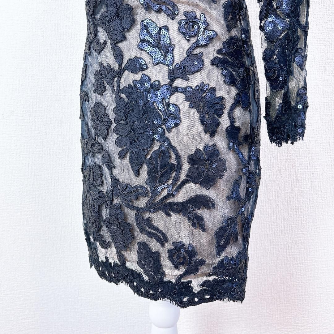 ☆タグ付☆ Tadashi Shoji ドレスワンピース レース スパンコール