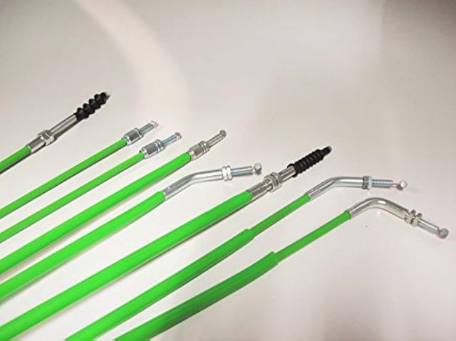 グリーン　350ｍｍロング　クラッチ　ワイヤー　82年～83年　Ｚ４００ＧＰ　ユニトラックシステム　マイコン制御液晶モニター　Ｚ４００Ｍ　ＺＧＰ | ブレーキ・クラッチホース | 車＆バイ