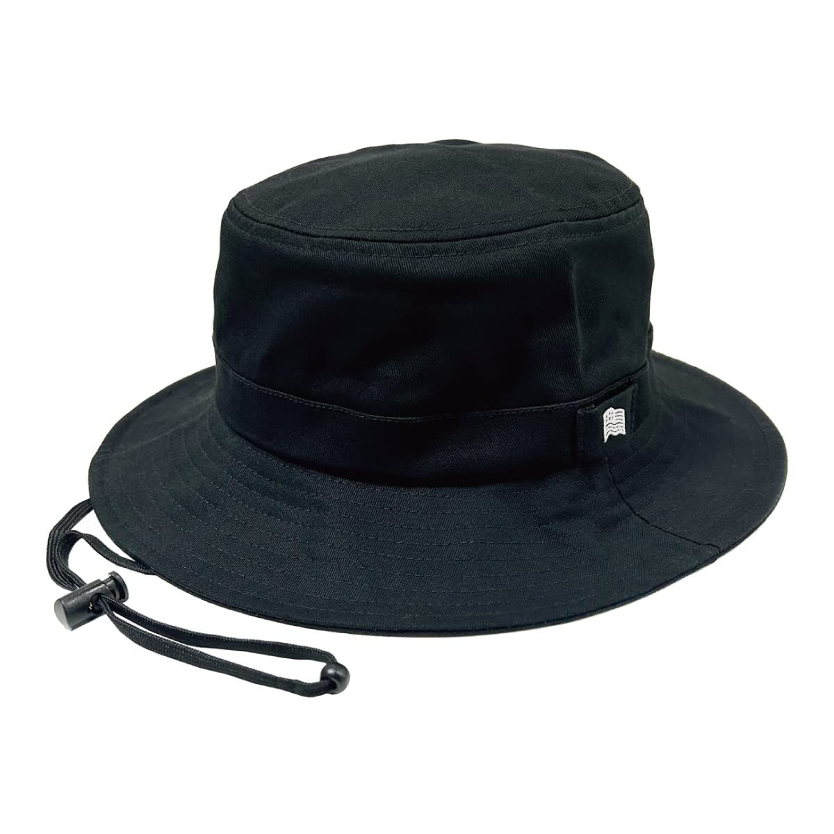 ベーシックエンチ American Adventure アドベンチャー サファリ ハット 帽子 折りたたみ 内側メッシュ 通気性 手洗い 洗える 日除け 国旗 星条旗 顎紐 抗菌 消臭 レディース メンズ フリーサイ [ブ