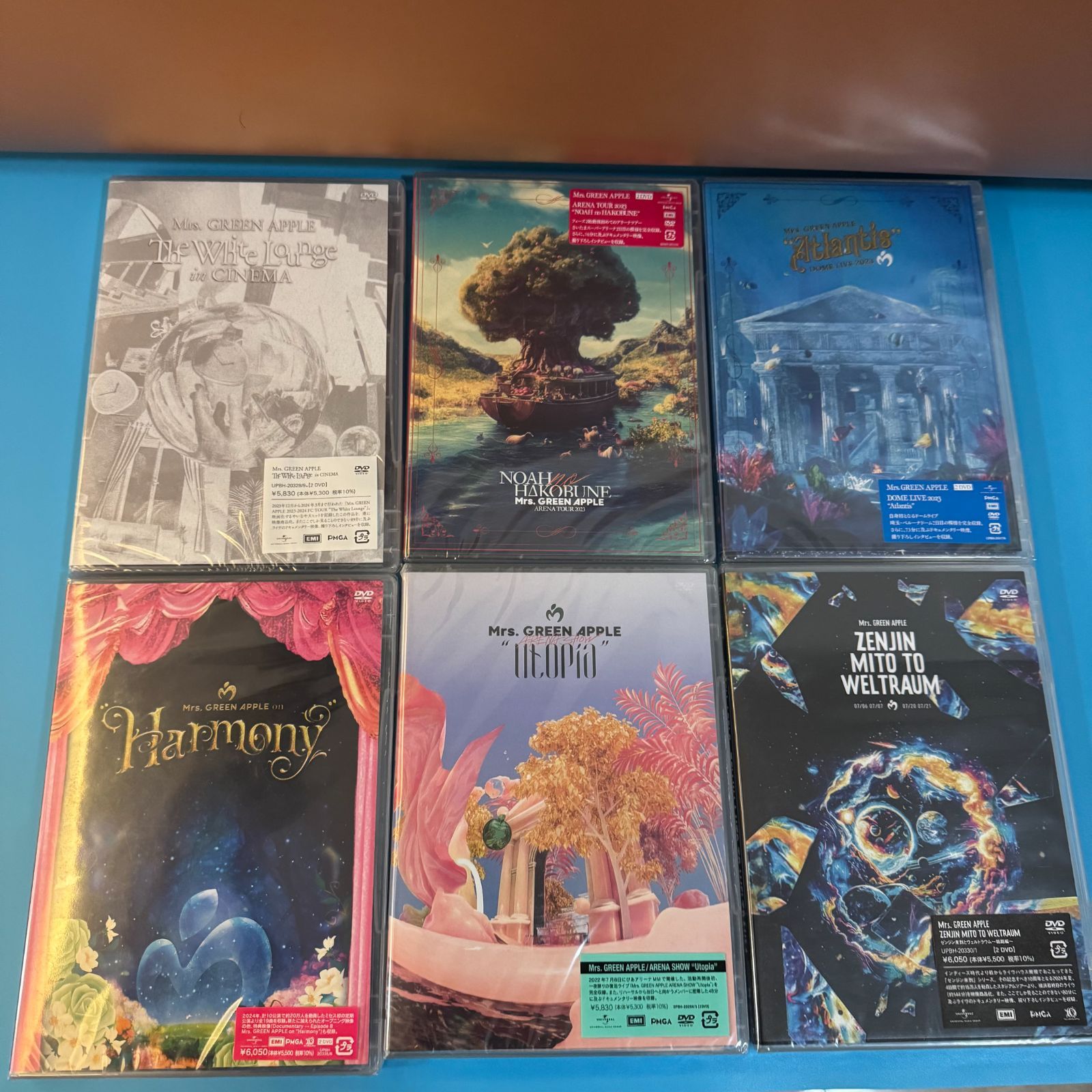 未開封】 Mrs. GREEN APPLE 通常盤初回限定盤 DVD 6作品~【送料込み
