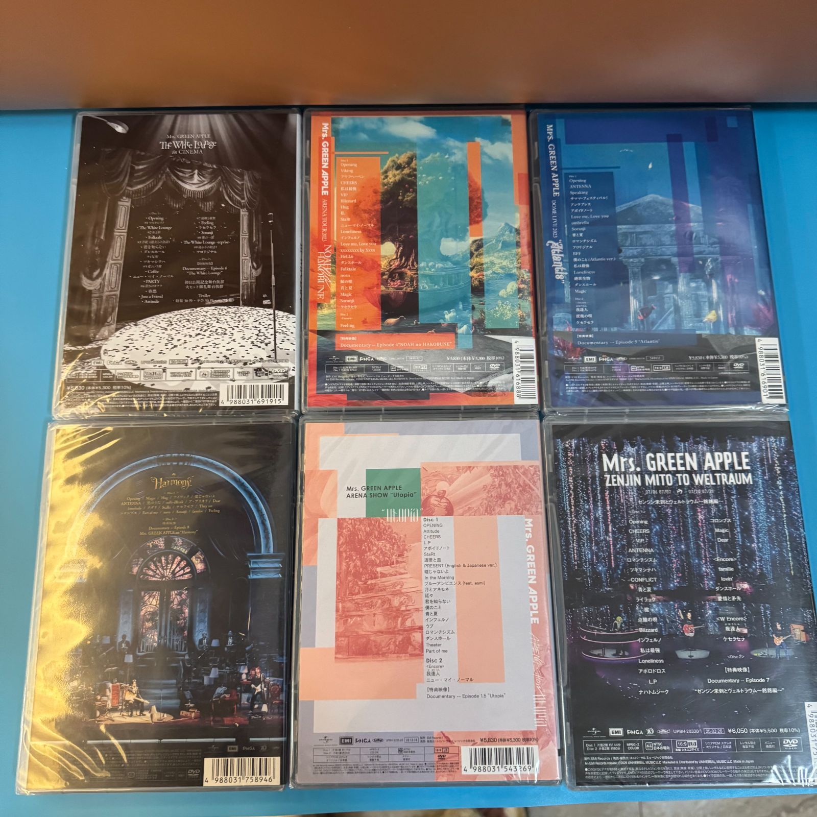 未開封】 Mrs. GREEN APPLE 通常盤初回限定盤 DVD 6作品~【送料込み