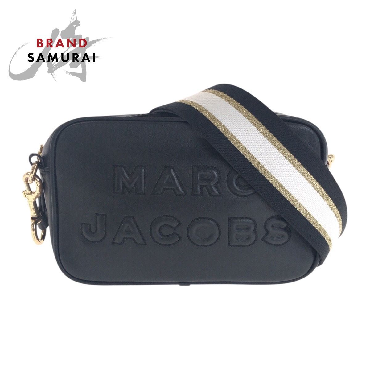美品 MARC JACOBS マークジェイコブス ブラック 黒 ゴールド金具 