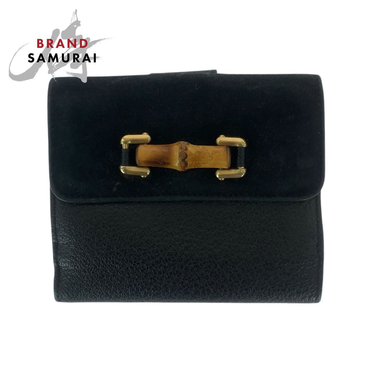 セール中 GUCCI グッチ ヴィンテージ バンブー ブラック 黒 ゴールド