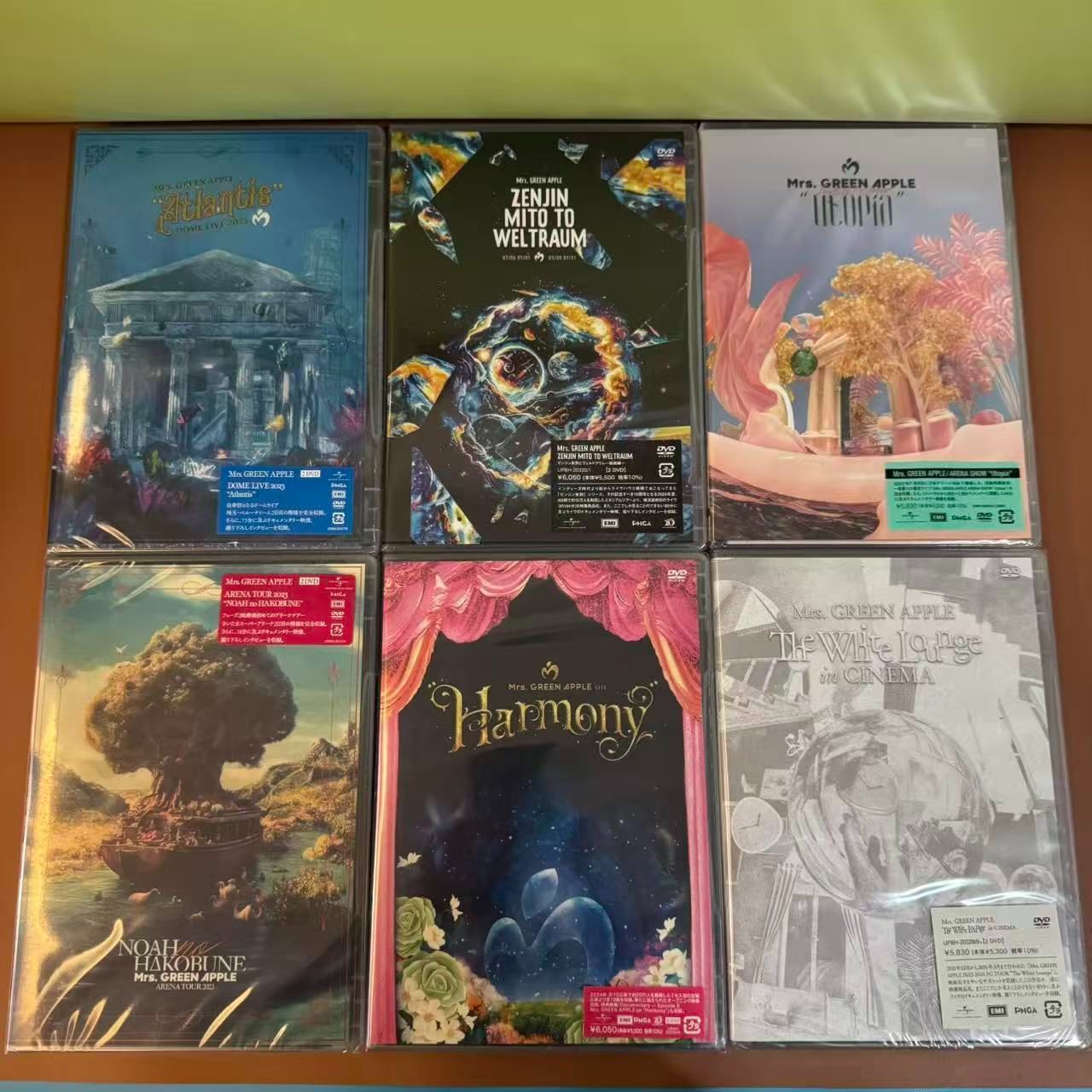 未開封】 Mrs. GREEN APPLE 通常盤初回限定盤 DVD 6作品~【送料込み