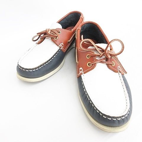 セダークレスト CEDAR CREST デッキシューズ スリッポン レザー ホワイト ブラウン ネイビー 白 茶 紺 S