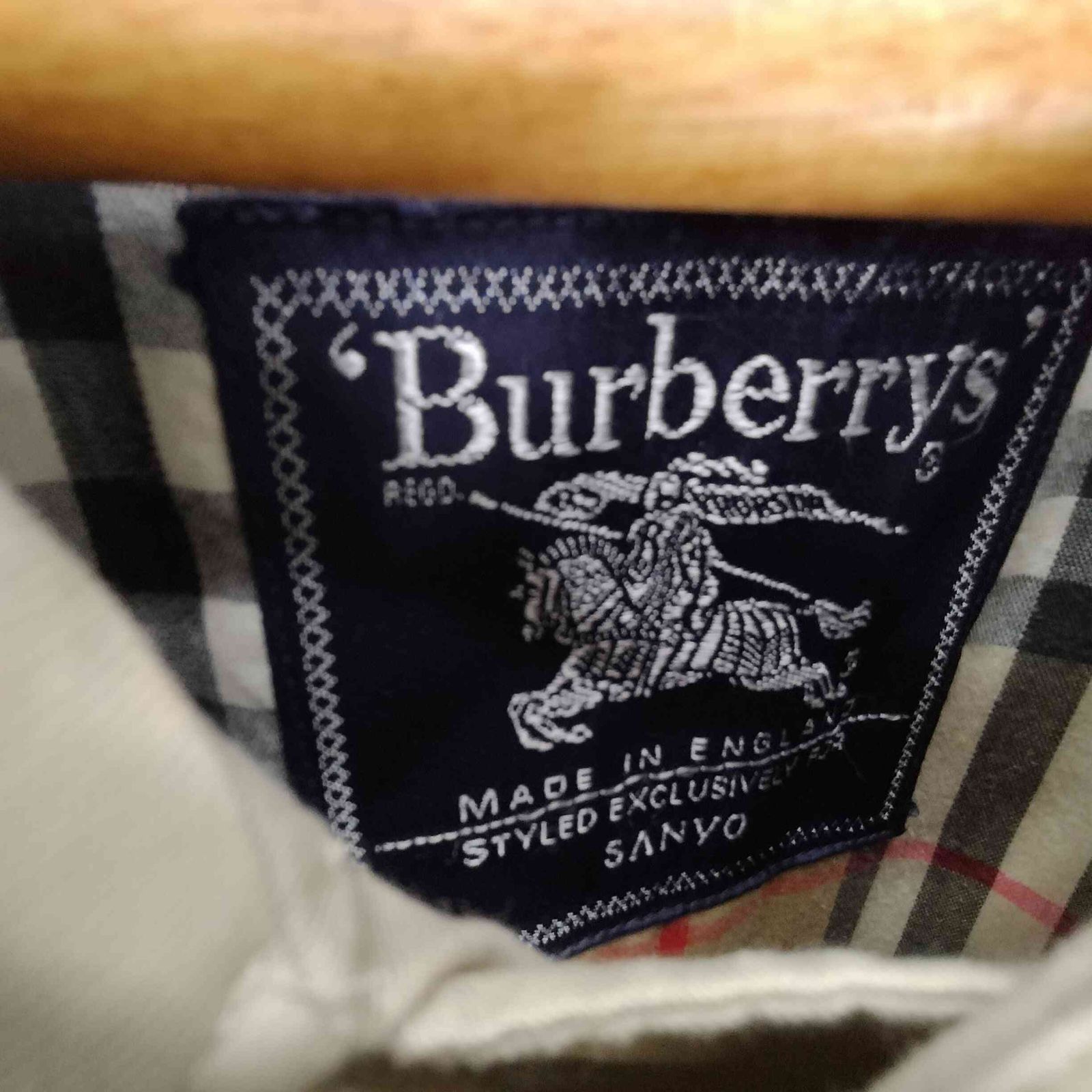 バーバリーズ BURBERRYS 90S 英国製 STYLED EXCLUSIVELY FOR SANYO