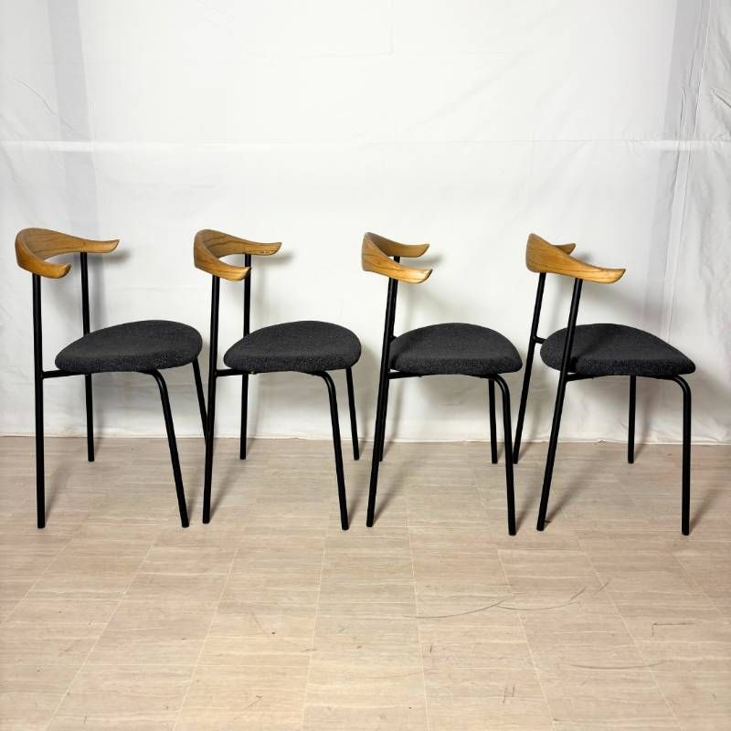 T7359☆美品☆クラッシュゲート☆関家具☆アトムチェア4脚セット☆ 4脚セット】 CRASH GATE アトムチェア ATOM CHAIR NOR ノル クラッシュ