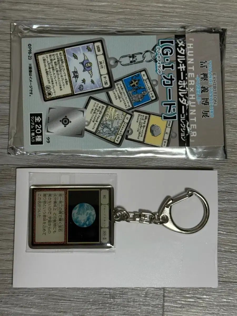 冨樫義博展 ハンターハンター メタルキーホルダー【G・Iカード】コンプ