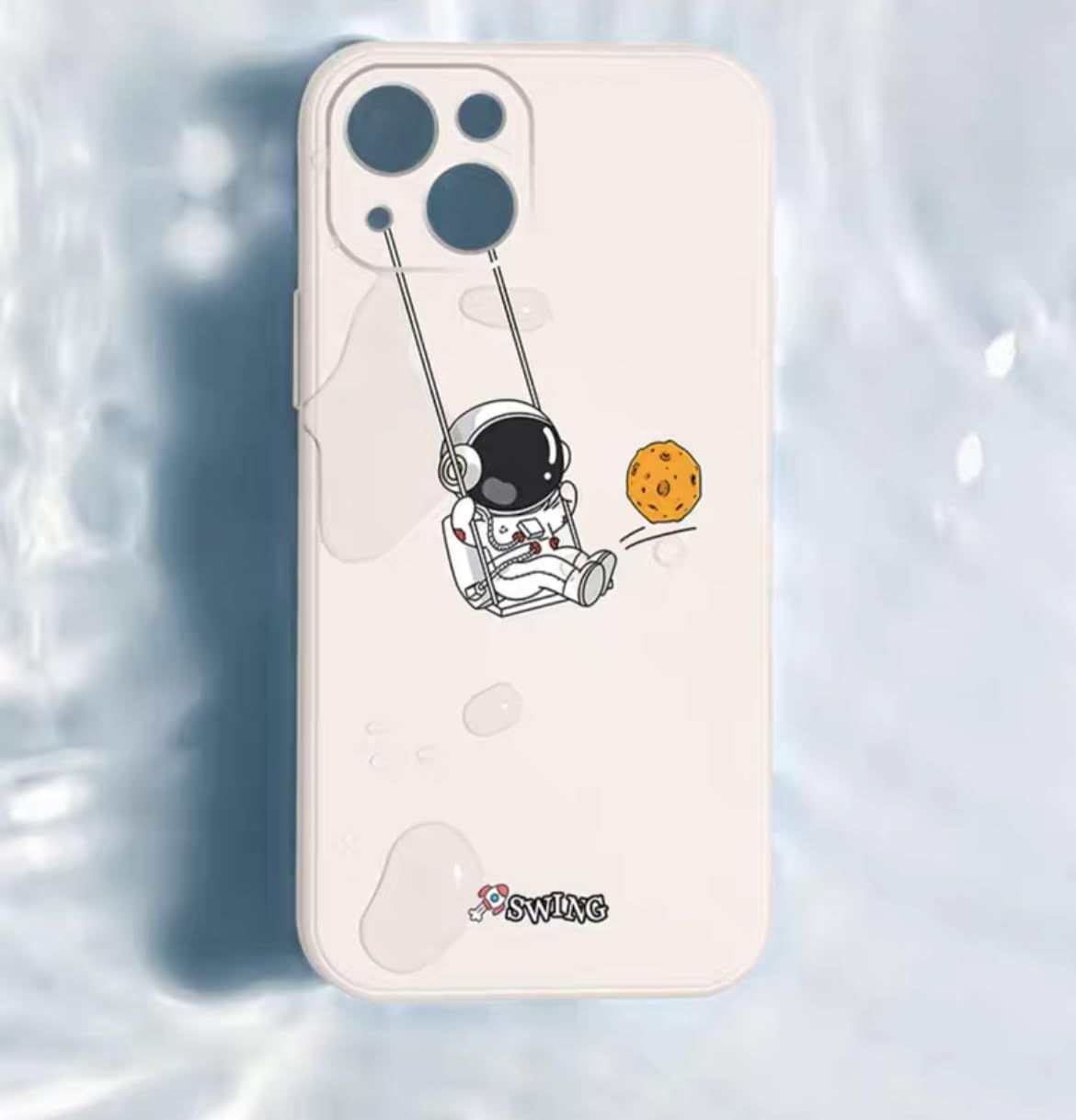 【新着商品】iPhoneケース（いPhone 15 ストラップ付（1件） シンプル シリコン リキッド ユニバース おしゃれ 人気 韓国風 スマホケース ，#1 個性 アニメ お洒落 軽量 耐衝撃 ソフトケース 液体