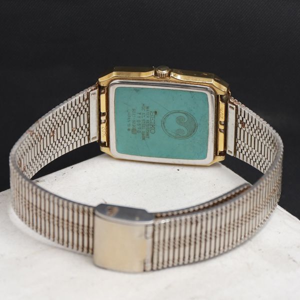 1円スタートSEIKO セイコー 9021-5220 クロノス GP×SS ゴールド文字