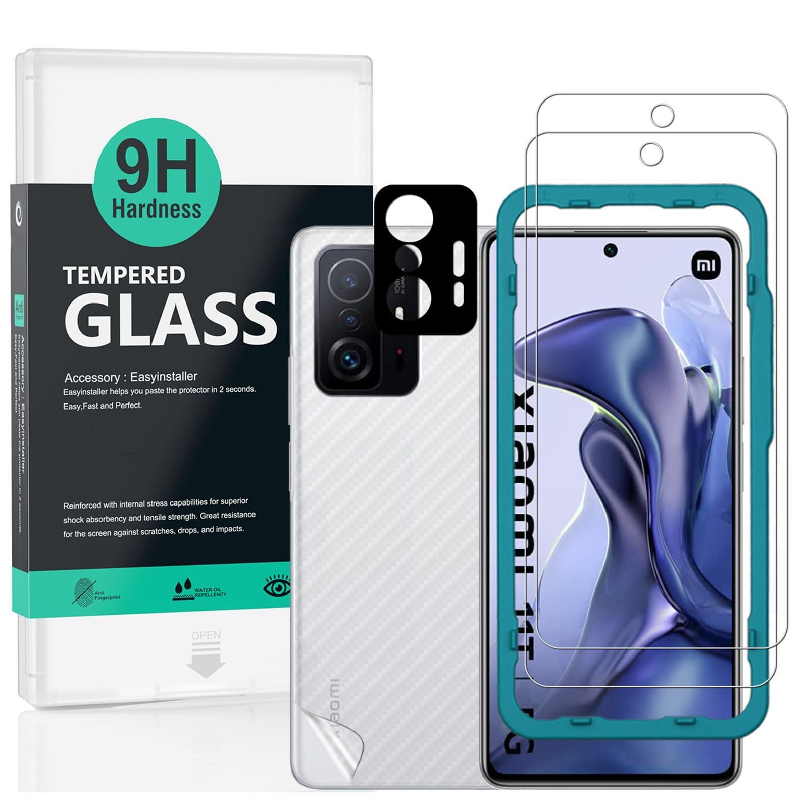 Xiaomi 11T 128G １週間使用品　フィルム付き ガラスザムライ Xiaomi 11T 11T Pro ガラスフィルム 保護フィルム 10H