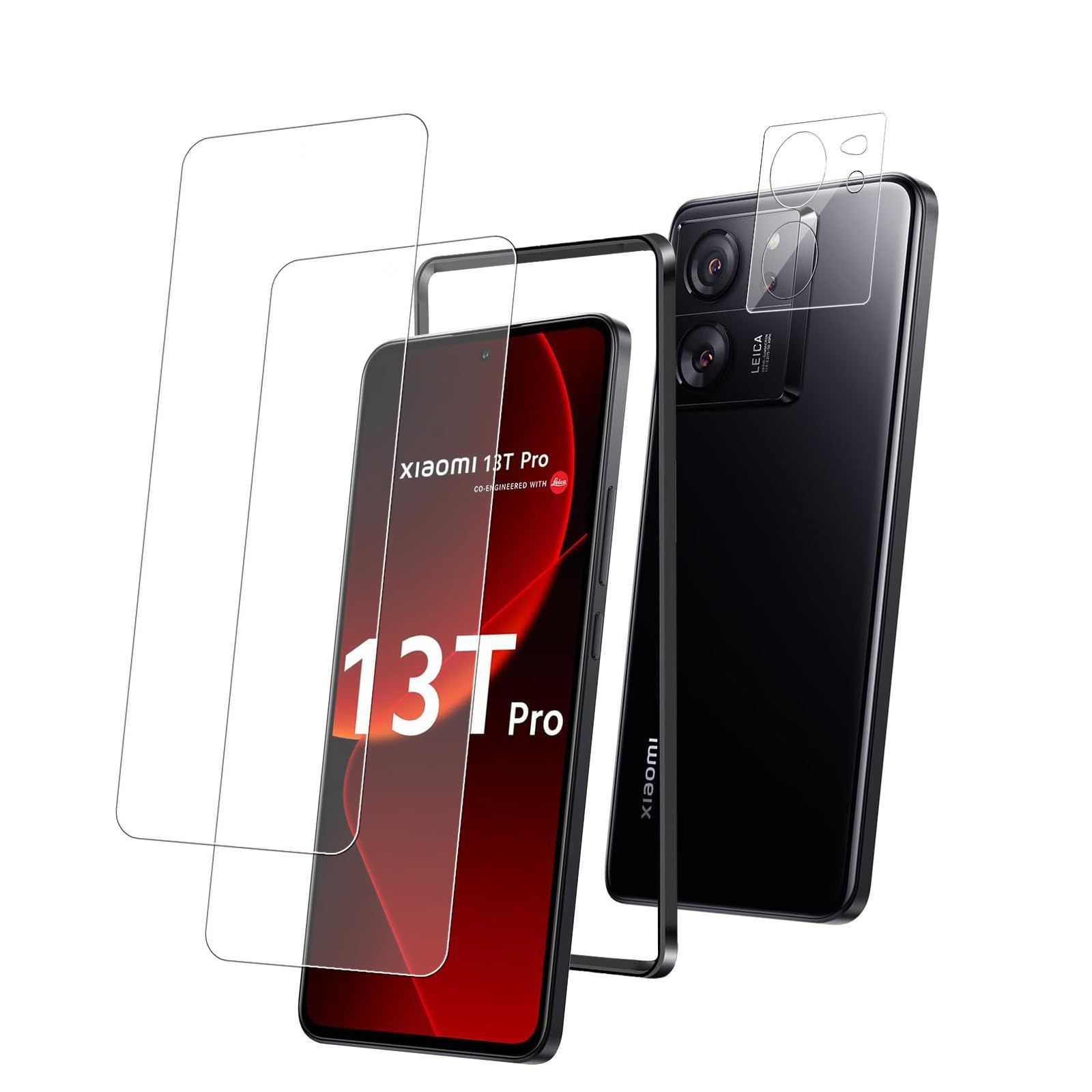 【フィルム2枚+ガイド枠】Xiaomi 13T 256GB Xiaomi（シャオミ） Xiaomi 13T フィルム Xiaomi 13T Pro ガラス