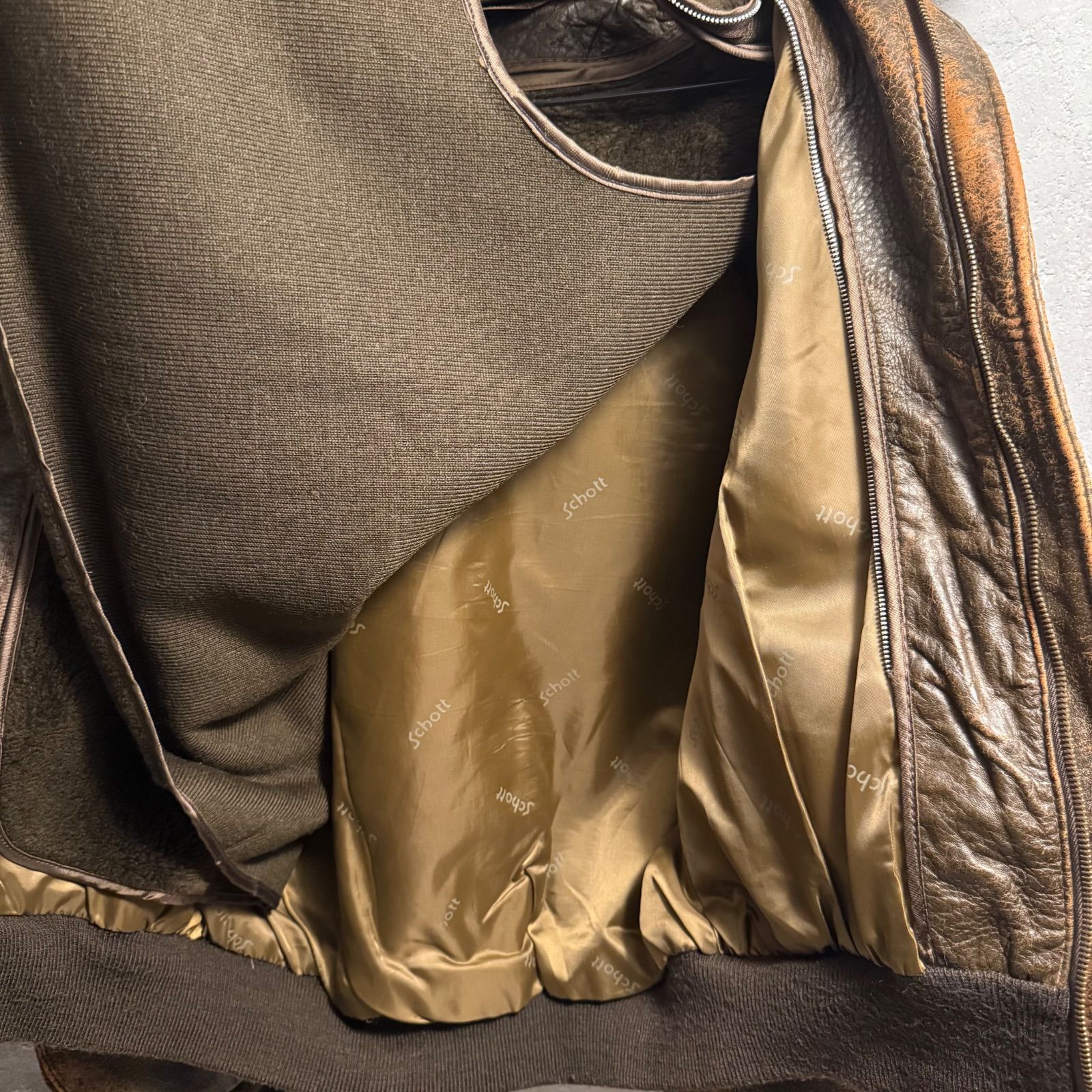 ✨Schott ショットschott ショット G1フライトジャケット レザー