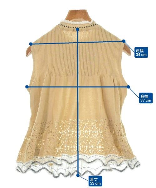 Mame Kurogouchi マメ　クロゴウチ ベスト/ノースリーブ レディース 【古着】【中古】 Mame Kurogouchi ベスト/ノースリーブ レディース 【古着】【中古