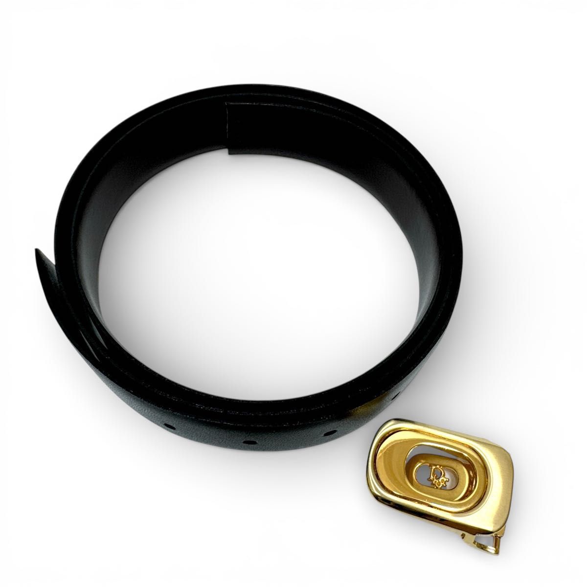 新品同様□ Christian Dior クリスチャンディオール レザー ベルト