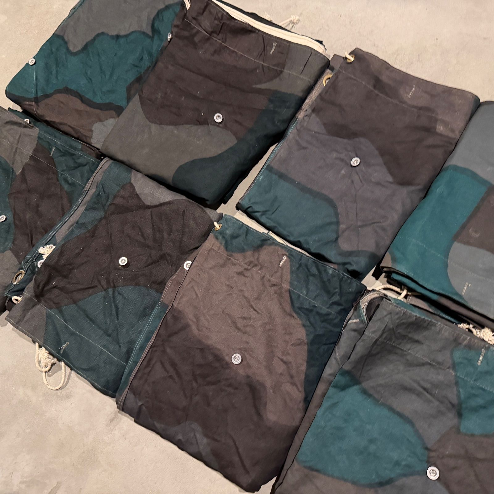 デッドストック 40s 50s スウェーデン軍幕 ポンチョ テント ツェルト