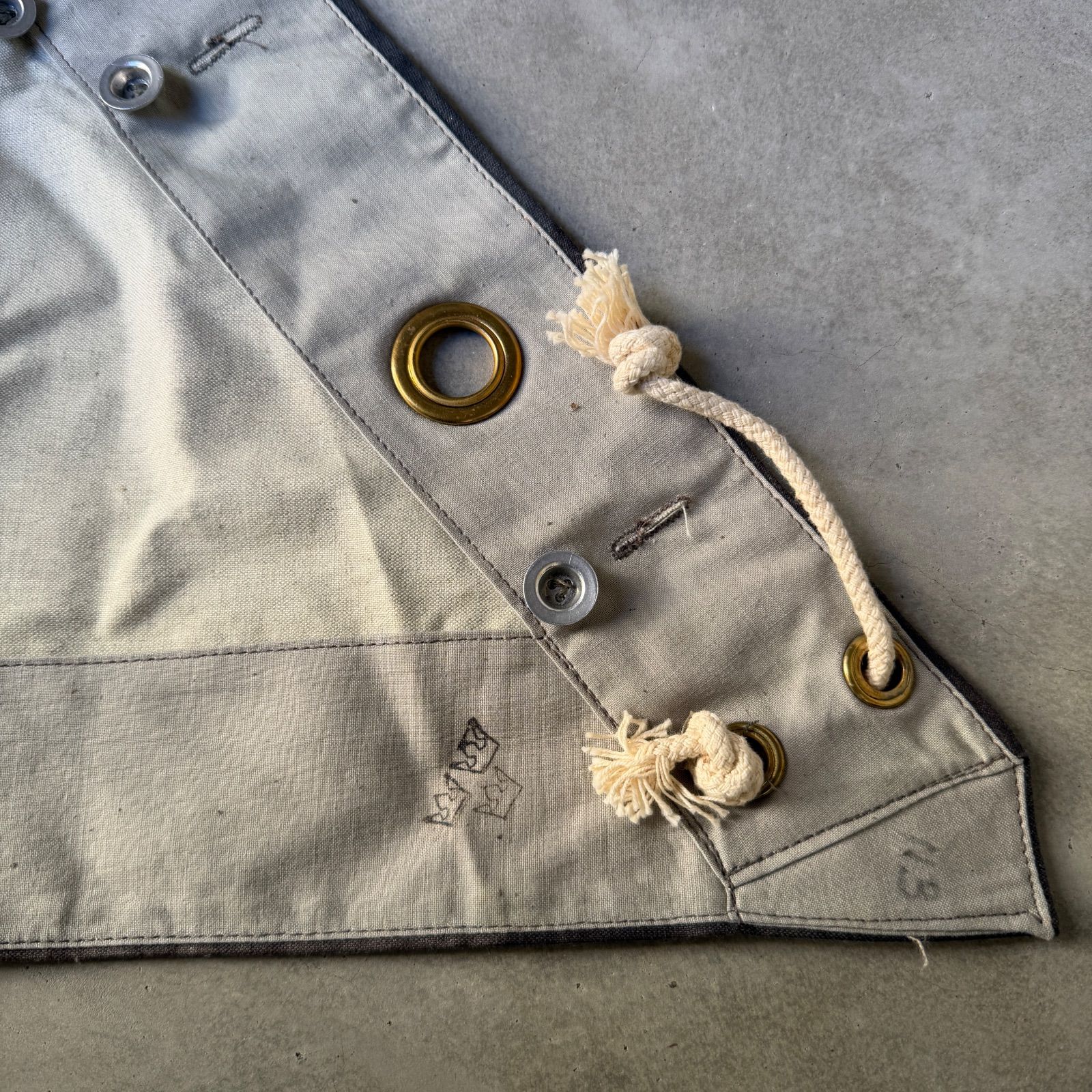 デッドストック 40s 50s スウェーデン軍幕 ポンチョ テント ツェルト