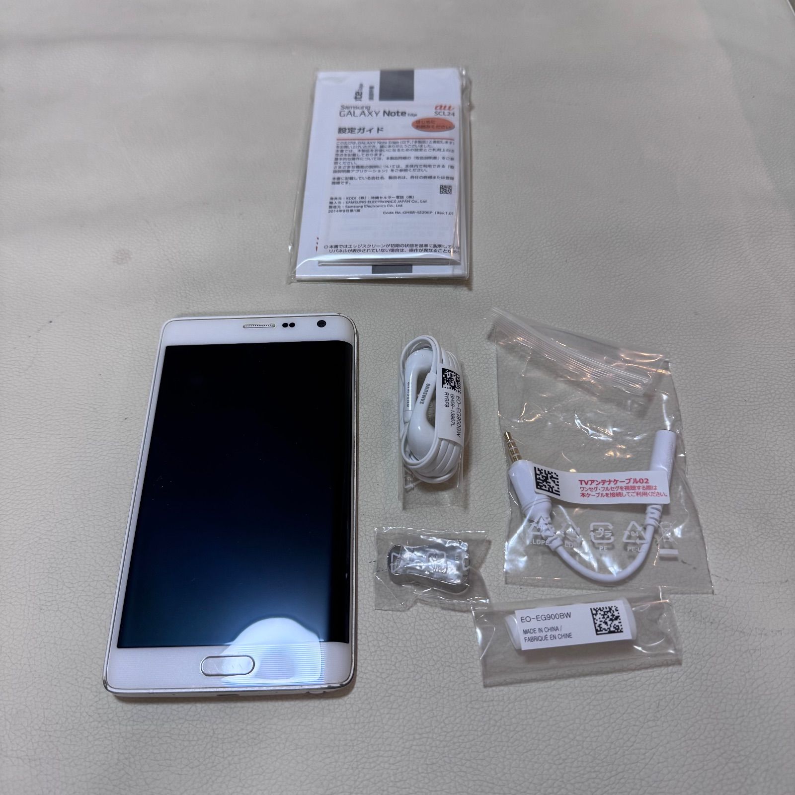 u*8様 美品　GALAXY Note Edge SCL24　ギャラクシー Galaxy Note 新品未使用 GALAXY Edge SCL24 ホワイト 本体 AU サムスン