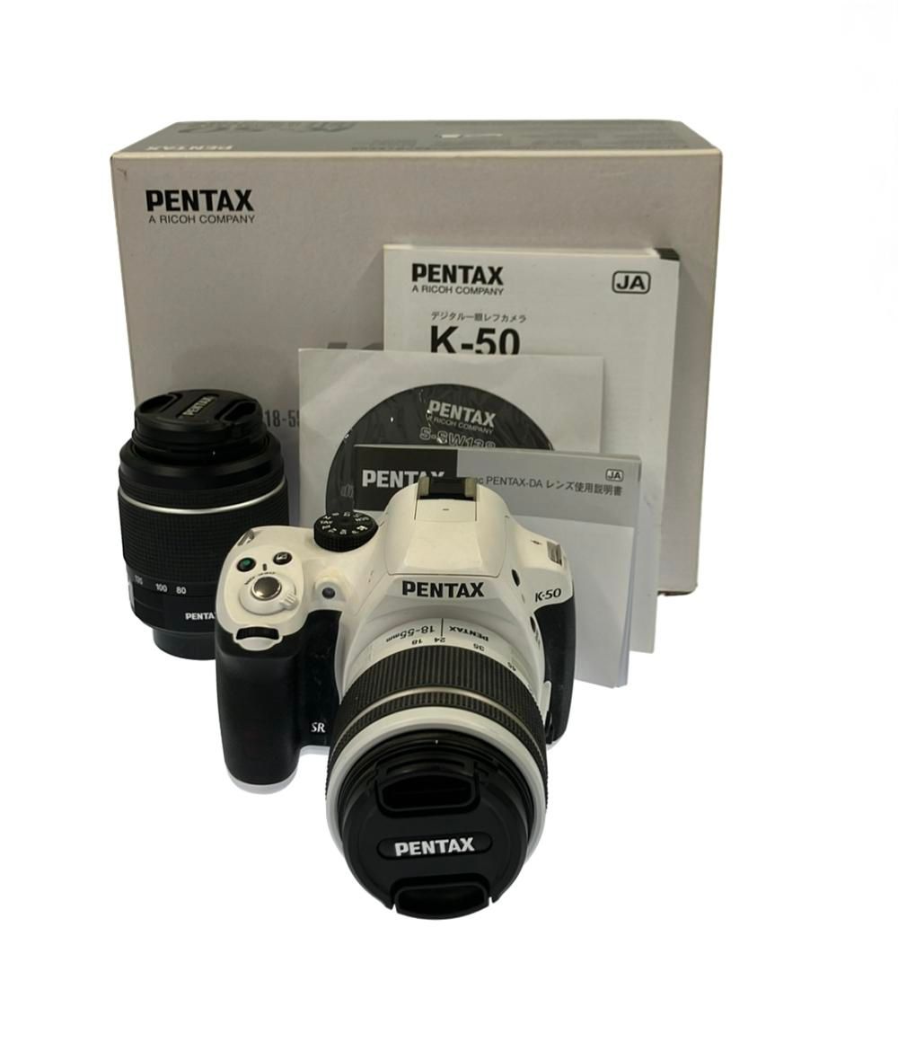 訳あり リコー デジタル一眼レフカメラ PENTAX K-50 ダブルズーム