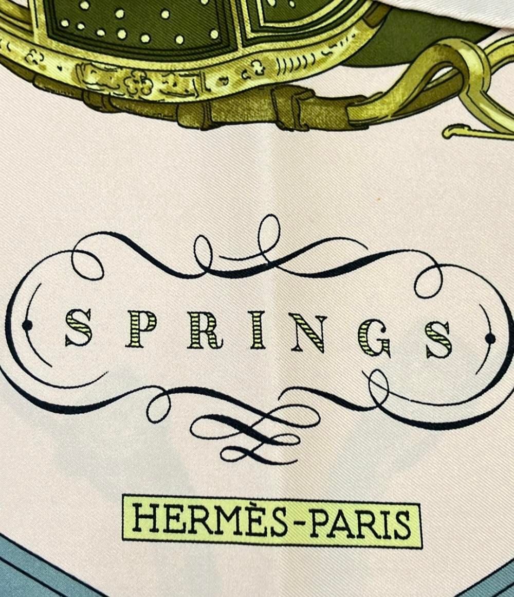 エルメス スカーフ カレ90 シルク100% SPRINGS レディース HERMES