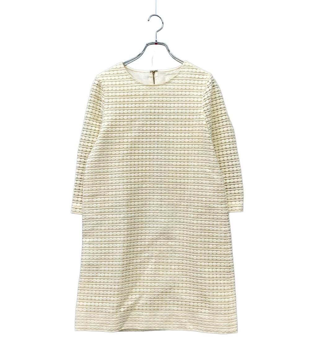 kate spade 新品　ワンピース kate spade ⭐︎ライトブルー刺繍ワンピース シャンブレー エンブロイ