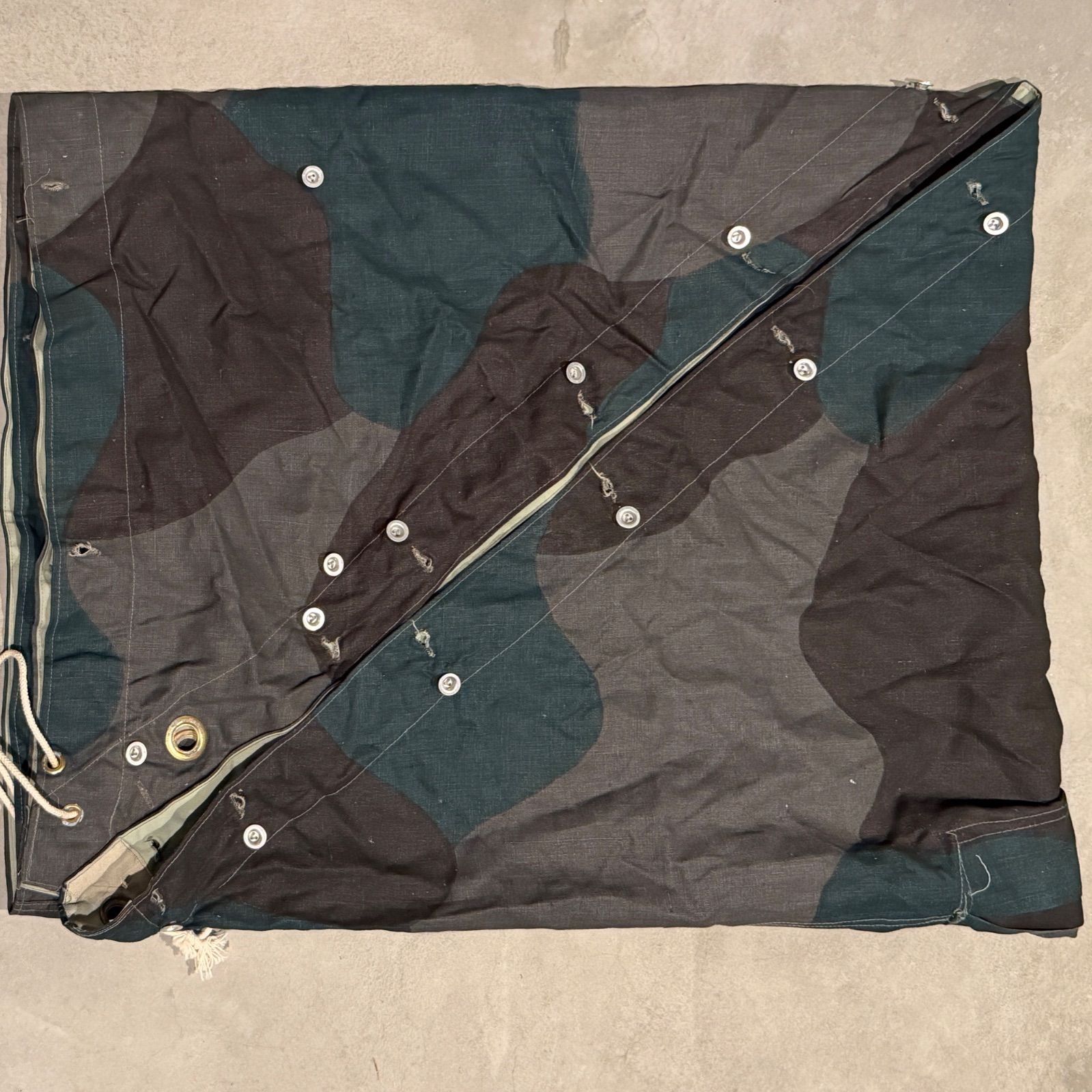 極美品 40s 50s スウェーデン軍幕 ポンチョ テント ツェルトバーン