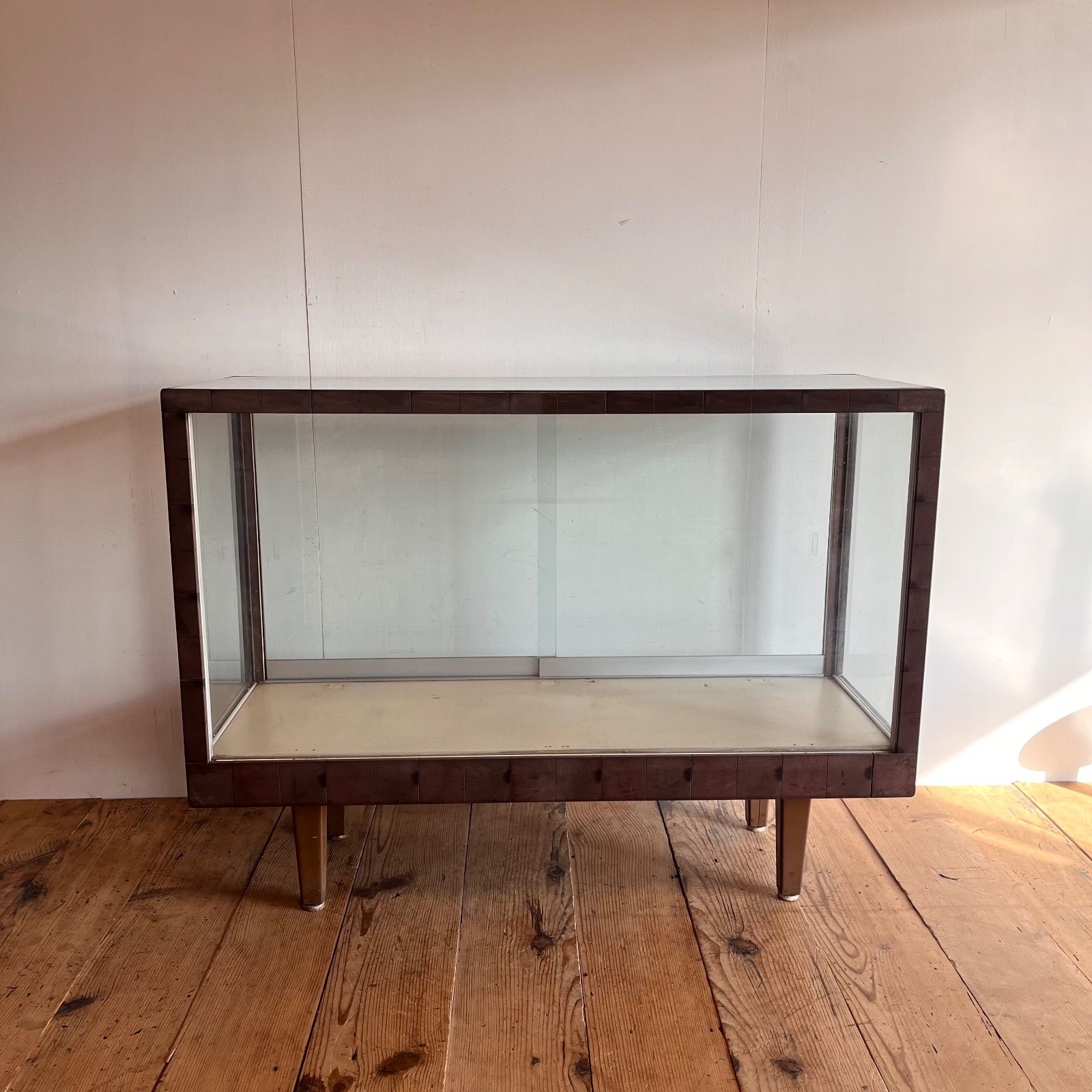 小さいガラスショーケース 古道具 古家具 ヴィンテージ ガラスショーケース 古家具 古道具 店舗什器