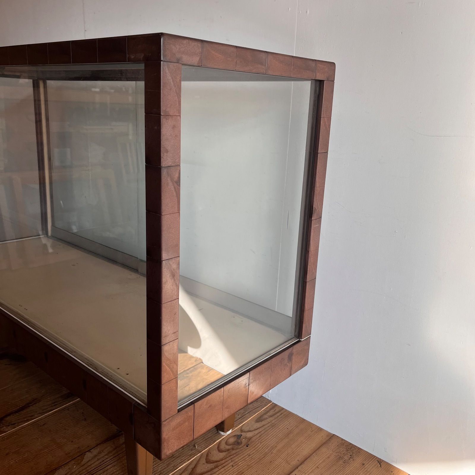 小さいガラスショーケース 古道具 古家具 ヴィンテージ ガラスショーケース 古家具 古道具 店舗什器