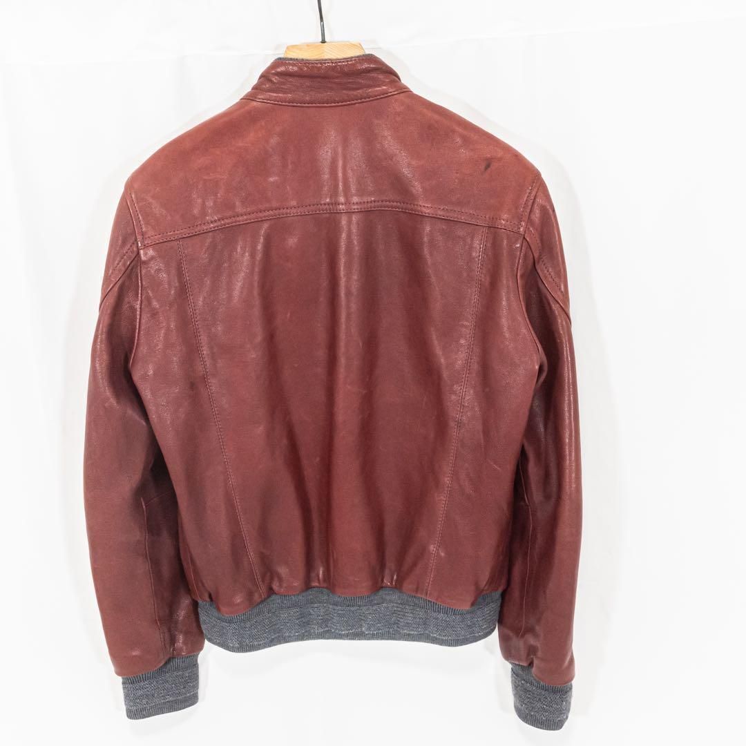 ☆希少☆JACOB COHEN レザージャケット カウレザー チェック柄 - メルカリ