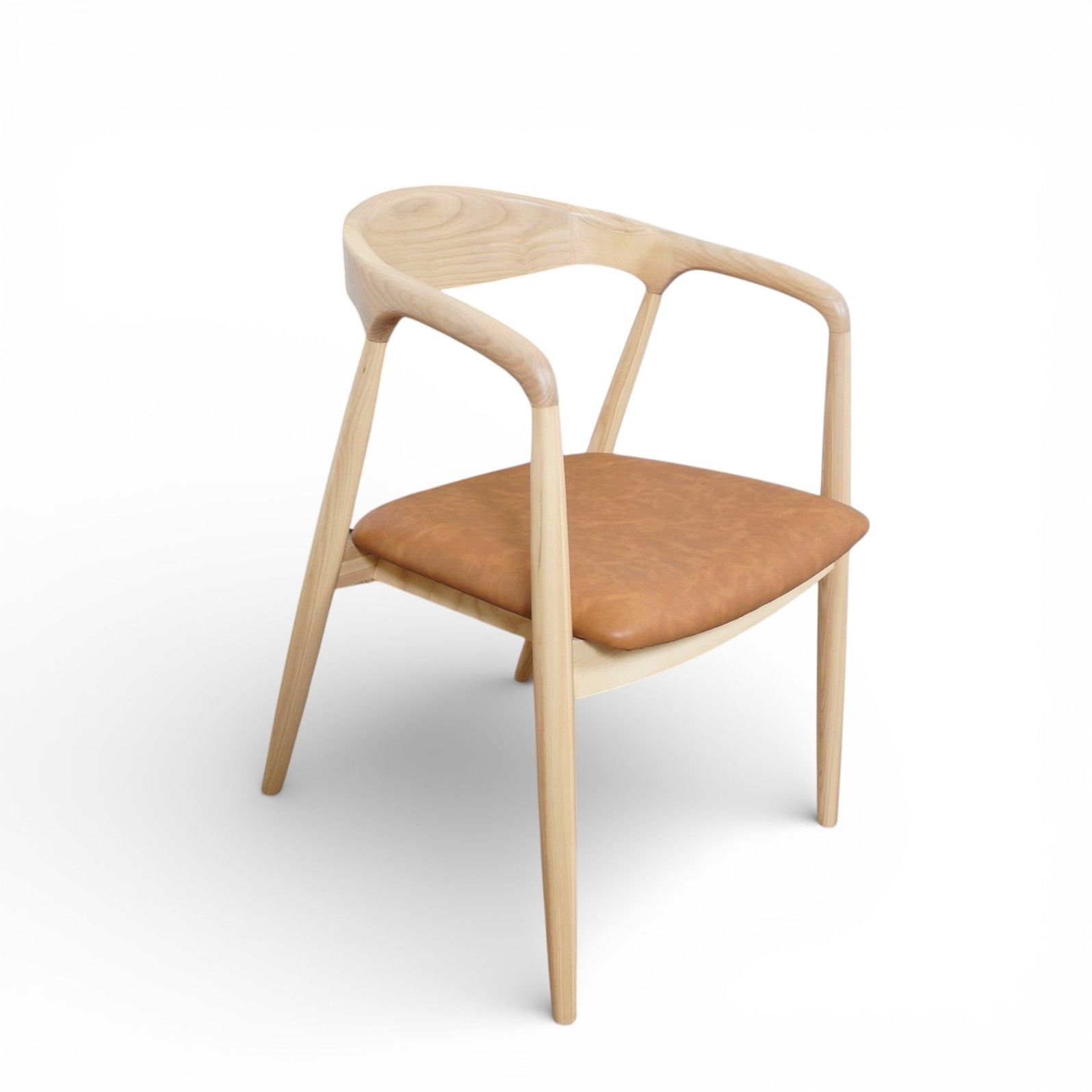 新品】K【完成品】天然木 アッシュ無垢材 ダイニングチェア | 曲木