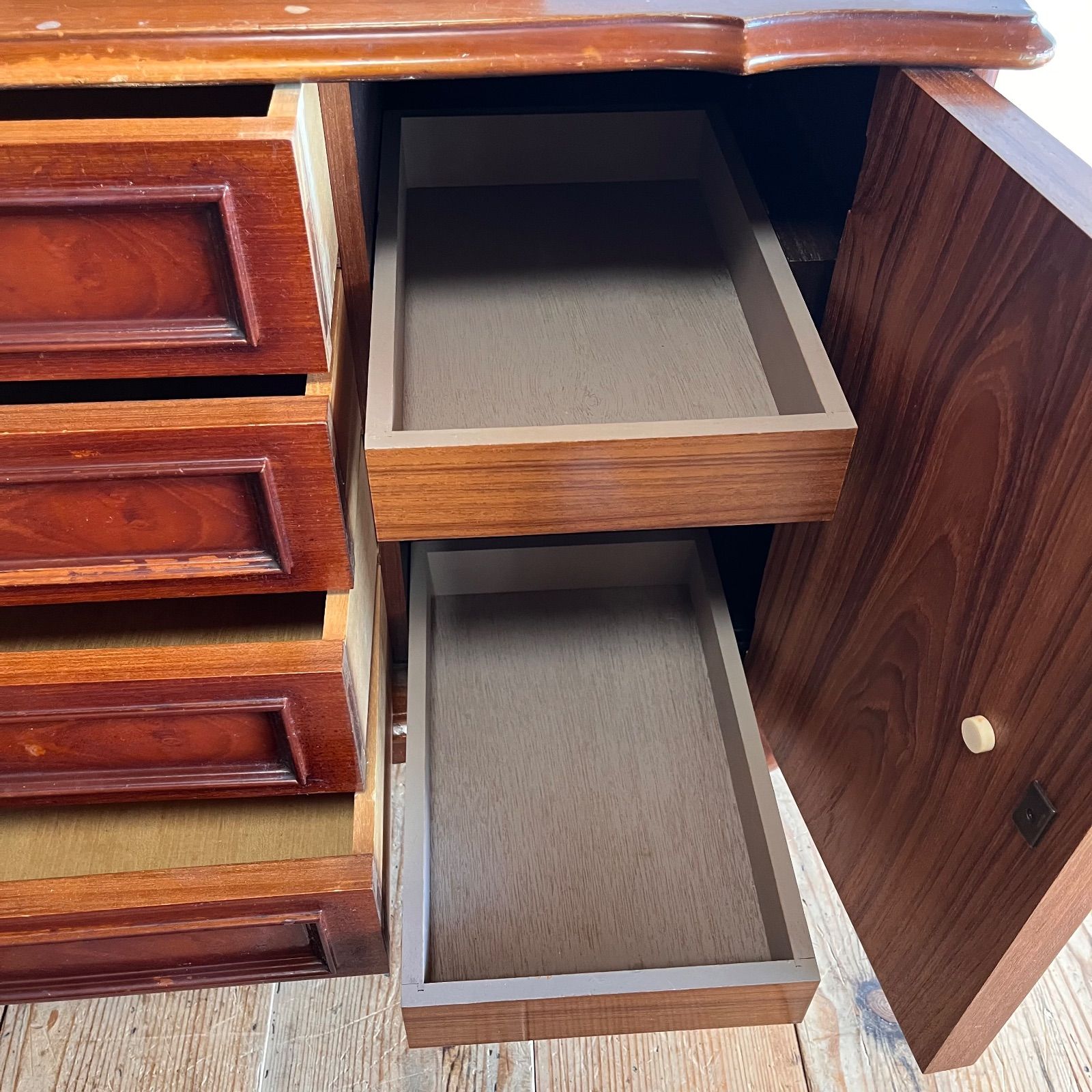 アンティーク ドレッサー 鏡台 古家具 化粧台 レトロ y415 - メルカリ