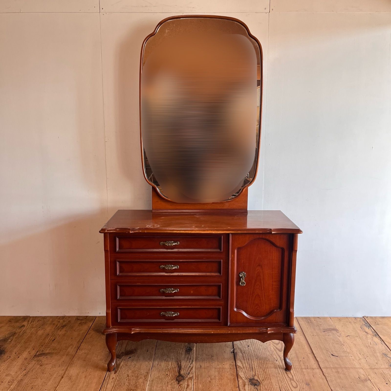 アンティーク化粧台 アンティーク ドレッサー 鏡台 古家具 化粧台 レトロ y415 - メルカリ