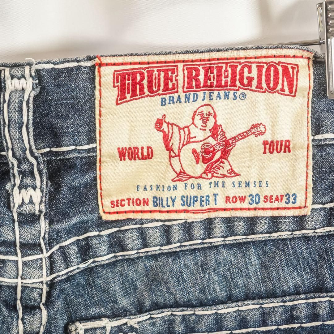 トゥルーレリジョン BILLY SUPER T デニム USA製 極太ステッチ - メルカリ