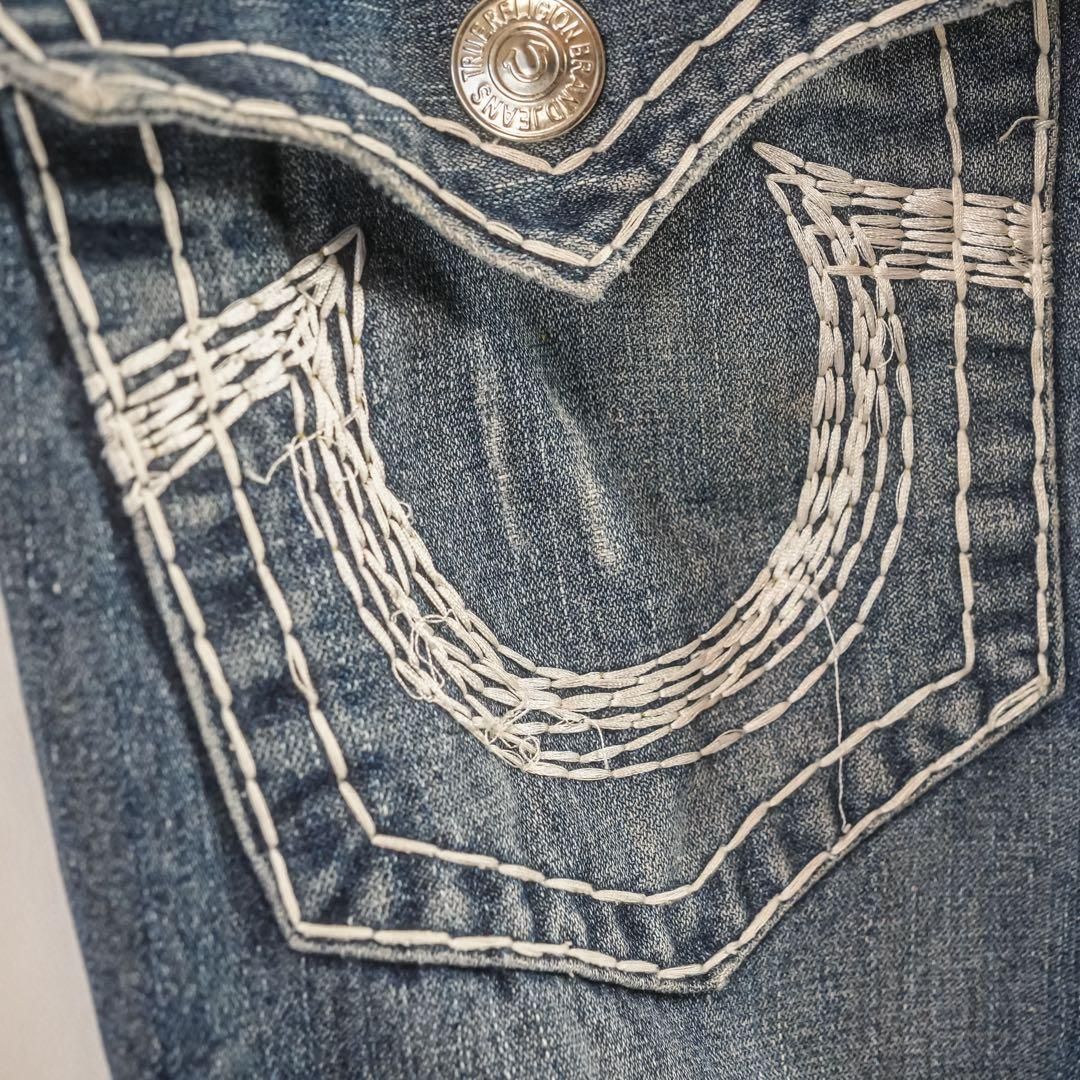 トゥルーレリジョン BILLY SUPER T デニム USA製 極太ステッチ - メルカリ