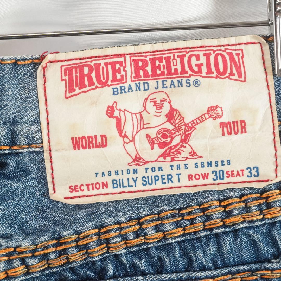USA製 トゥルーレリジョン BILLY SUPER T デニム 極太ステッチ - メルカリ