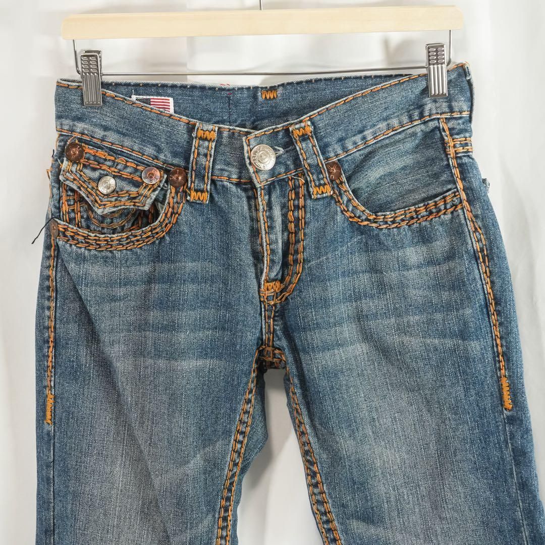 USA製 トゥルーレリジョン BILLY SUPER T デニム 極太ステッチ - メルカリ