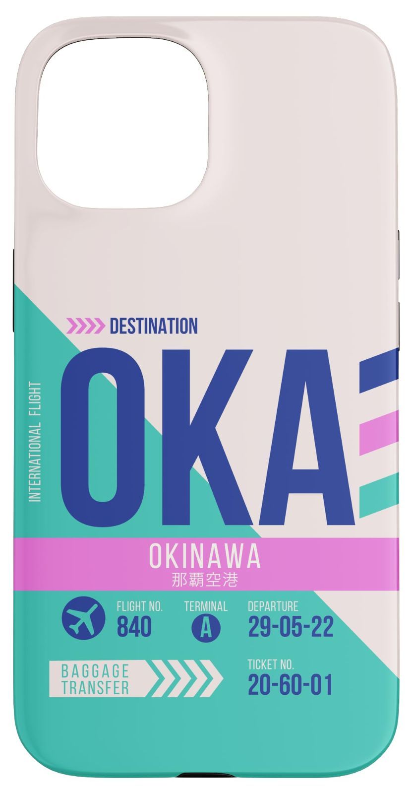  【人気商品】日本 デイ スマホケース 旅行 レトロ iPhone 空港コード 15 OKA 沖縄 用 ヴィンテージ その他