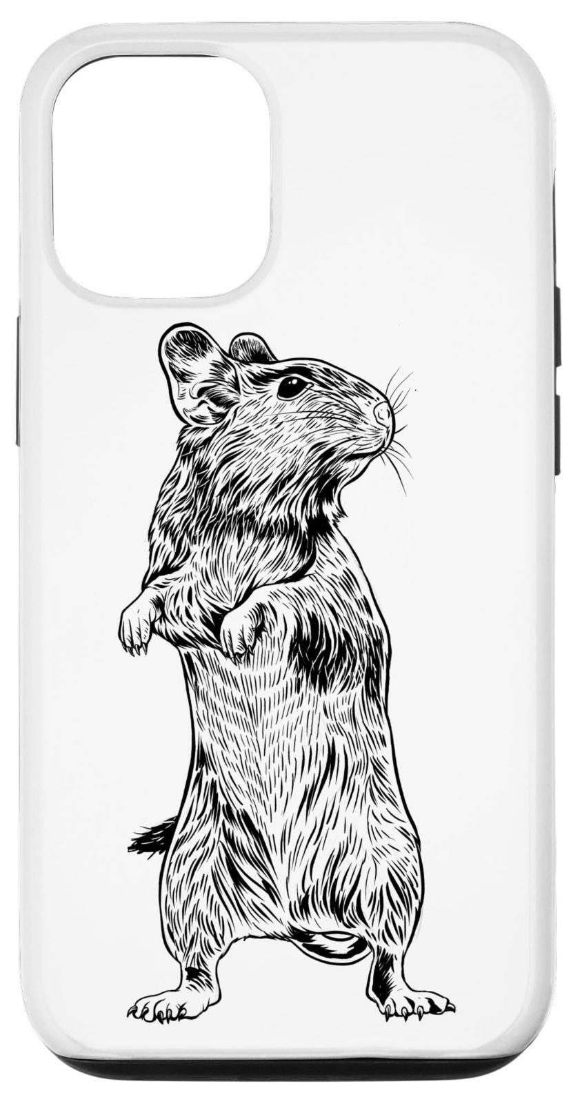  【在庫処分】スマホケース 線画・デグー 15 iPhone その他