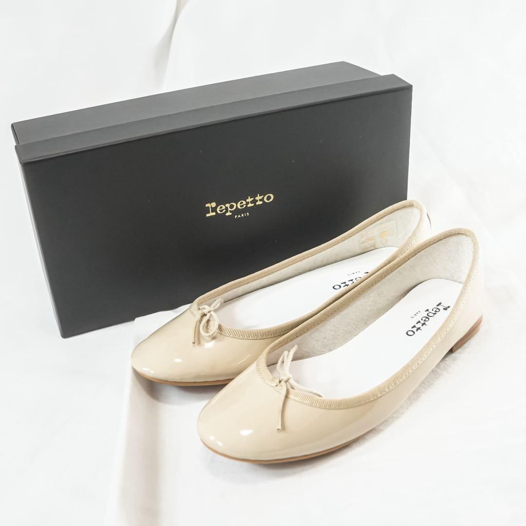 ☆新品未使用☆ レペット バレエシューズ フラット エナメル リボン